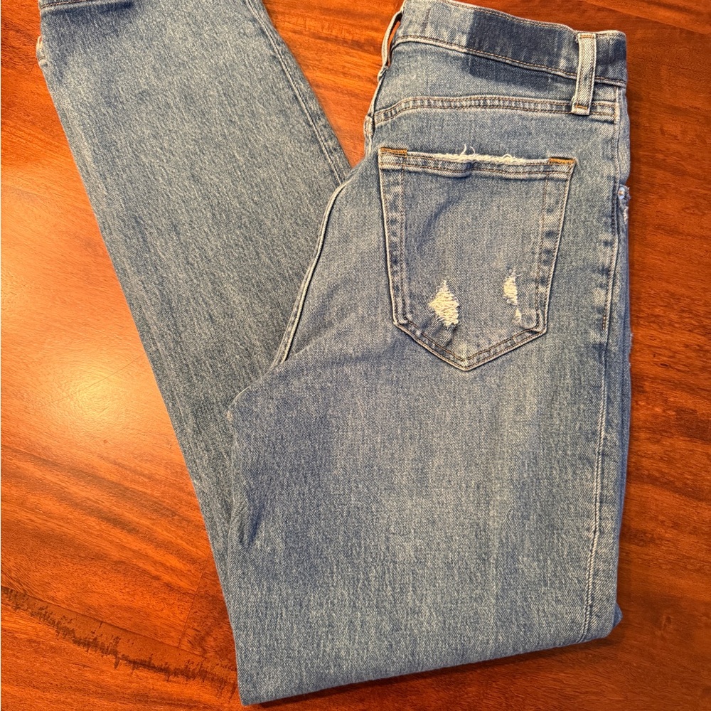 Abercrombie & Fitch 90s Curve Love Straight Jeans Cross Waist 28